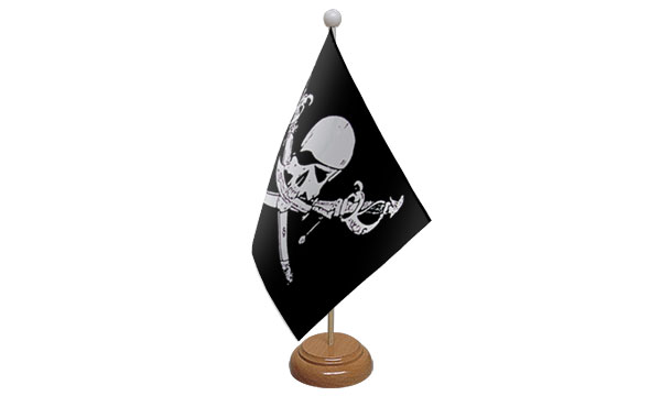 Brethren of the Coast Small Flag with Wooden Stand